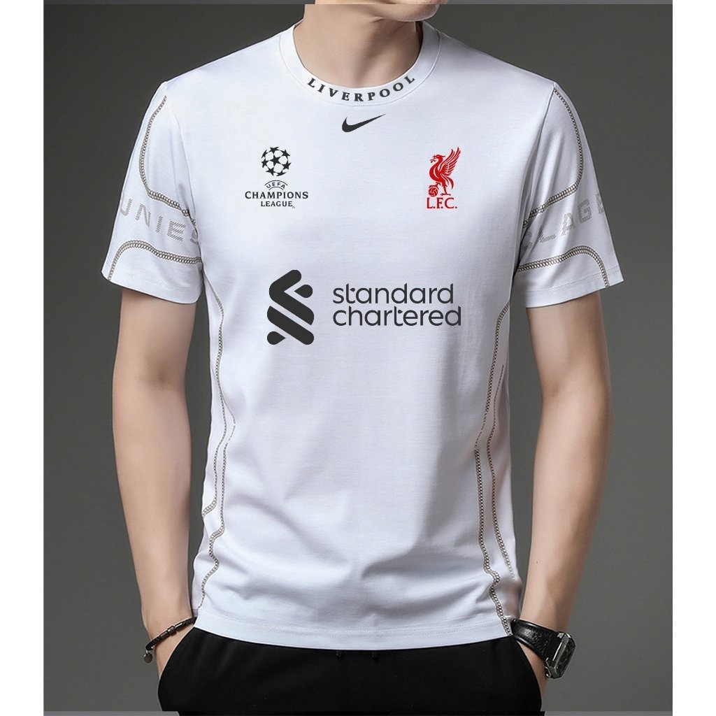 ฤดูร้อนใหม่ คอกลม เสื้อยืดสบายแฟชั่นผู้ชาย 2024