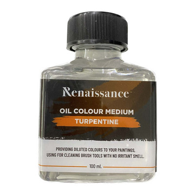 สื่อผสมสีน้ำมัน เทอร์เพนไทน์ 100 มล. Renaissance