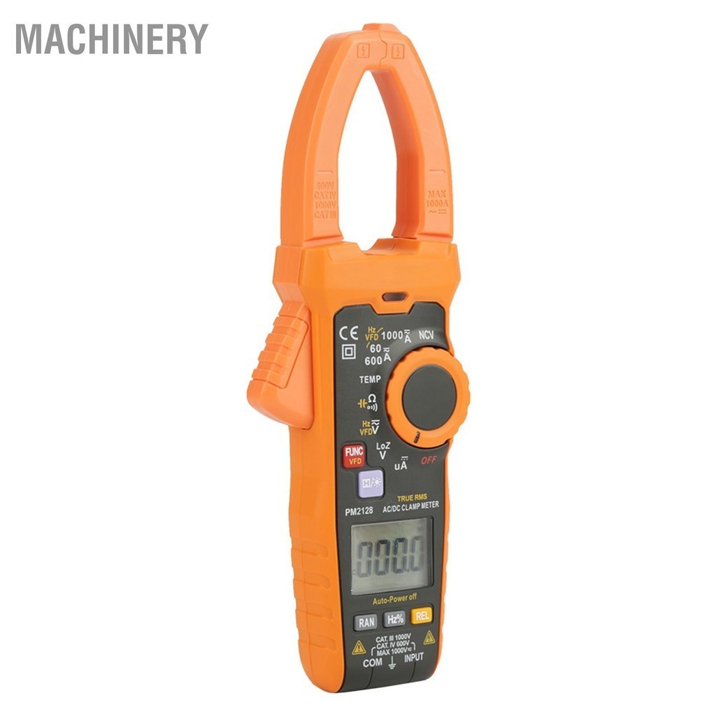 Machinery PEAKMETER PM2128 แคลมป์มิเตอร์กระแสไฟ AC/DC แบบใช้มือถือแบบดิจิตอลความต้านทานความจุ