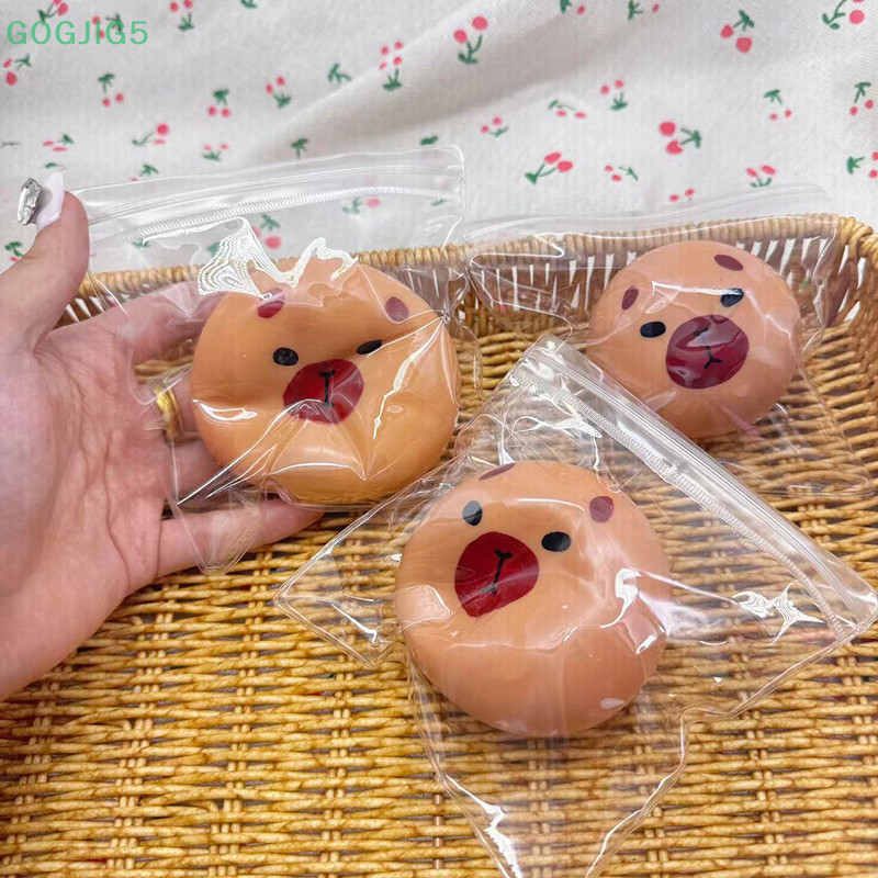 [GOGJIG5] น่ารักการ์ตูน Capybara ความเครียดบรรเทาของเล่น Anti-stress ของเล่นเด็กยืดหยุ่น Rebound ของเล่น Deion บีบของเล่นของขวัญ UO