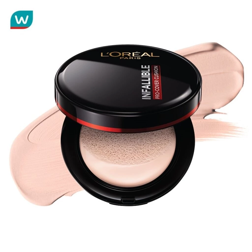 L'Oreal Makeup ลอรีอัล ปารีส อินฟอลลิเบิล โปร-คัฟเวอร์ คุชชั่น 14ก. 200