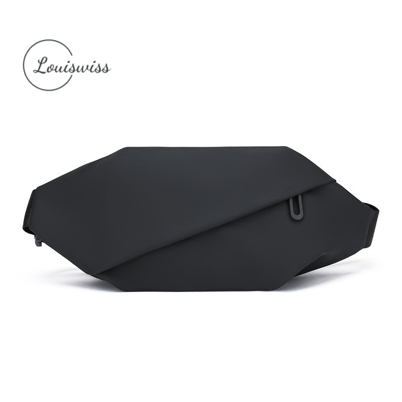 Louiswiss กระเป๋าคาดเอวแฟชั่น Unisex กันน้ํา PU เหมาะสําหรับปั่นจักรยานวิ่ง
