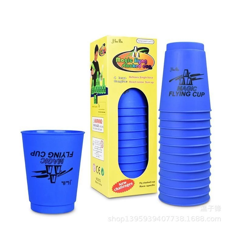 Stack Cup เกมส์เรียงแก้ว แก้วสแต็ก แก้วสแตค (มีให้เลือกหลายสี) Magic flying stacked cup 12 PCS ของเล่นเด็ก Toys thumbnail 4