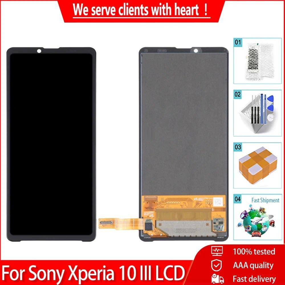 6.0 Original สําหรับ Sony Xperia 10 III LCD SO-52 BSOG04 XQ-BT52 A102SO จอแสดงผล LCD Touch Screen Di