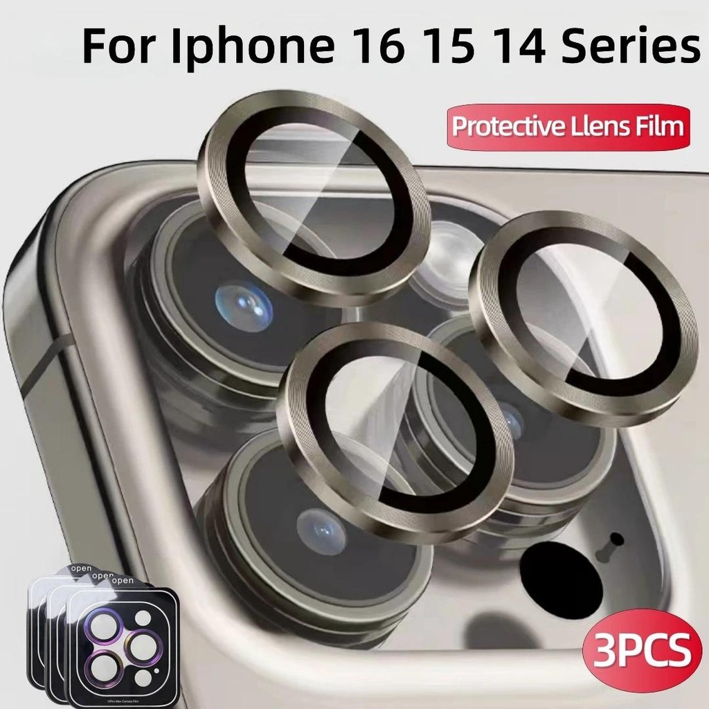 ฟิล์มกระจกนิรภัยกันรอยเลนส์กล้อง ด้านหลัง สําหรับ iPhone 16 15 13 14 Pro Max 13 Mini 14 Plus 14Pro