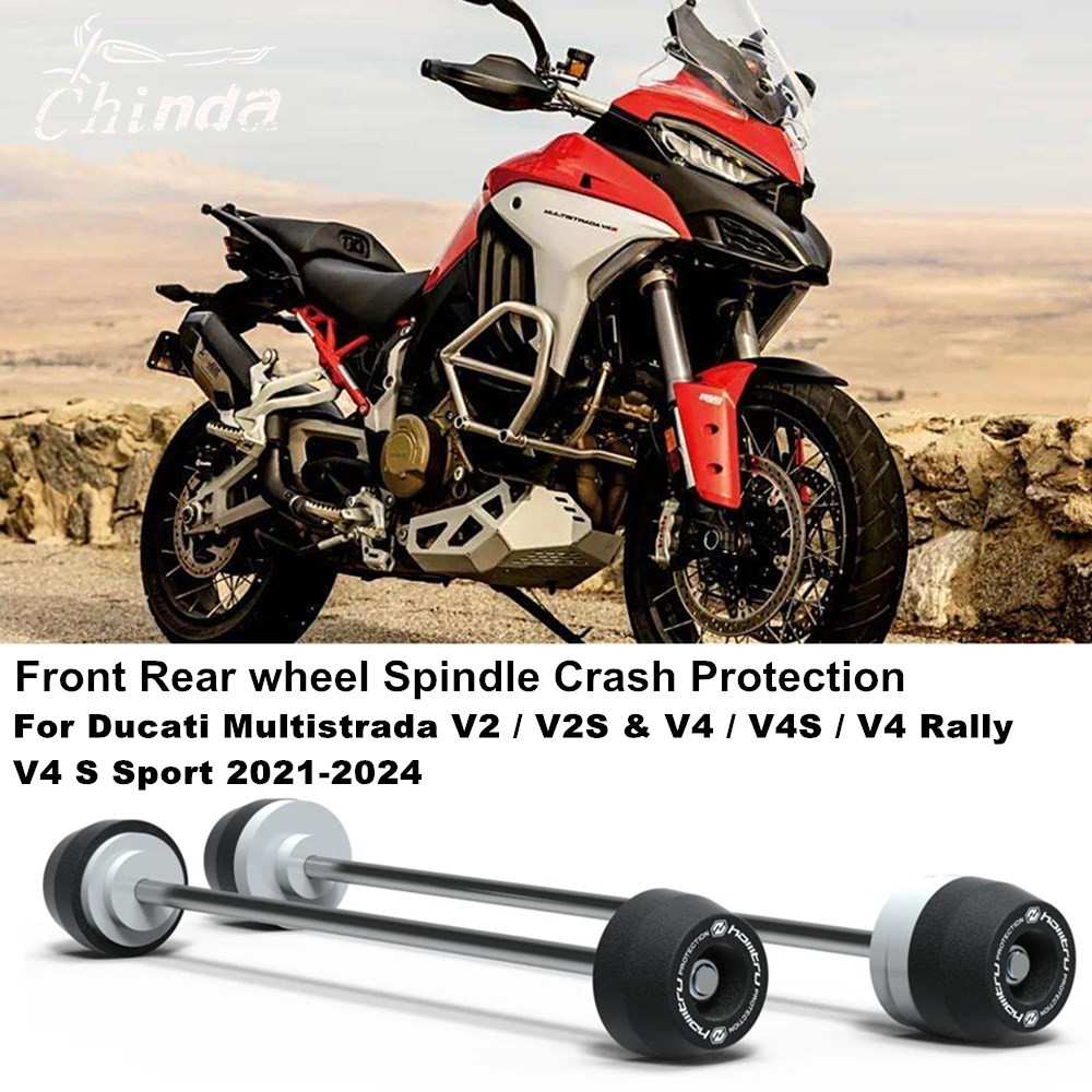 สําหรับ Ducati Multistrada V2 / V2S & V4 / V4S / V4 Rally & V4 S Sport 2021-2024 แกนล้อหน้าและหลังชุ