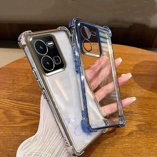 เคส Vivo Y35 เคสโทรศัพท์ใสป้องกันการตกสี่มุม SJDK