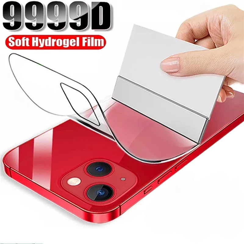 สําหรับiphone Xs Max XR X SE 2020 2022 8 7 6 6S Plus 9999DกลับHD Clear Soft Hydrogelฟิล์มสําหรับiPho