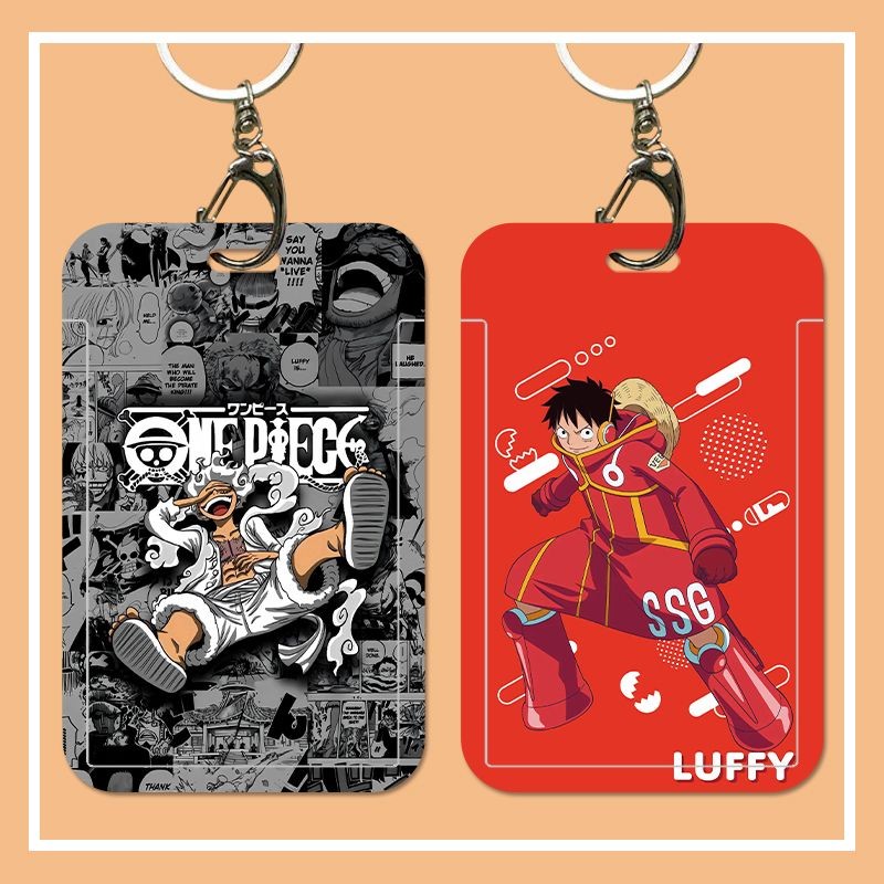 การ์ตูนเย็น (ONE Piece) ตัวการ์ตูนผู้ถือบัตรเครดิตกรณีบัตรป้ายนักเรียนพร้อมสายรัดข้อมืออุปกรณ์เสริม Identity สํานักงาน