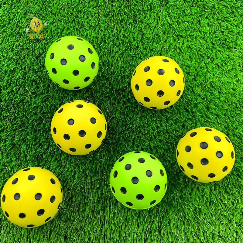 [mozh] 1/3 ชิ้นในร่ม Pickleball Balls 74 มม.การฝึกอบรม Paddle โฟม Pickleball นุ่มเงียบสําหรับการแข่งขันและฝึก [TH] – โปรปัง