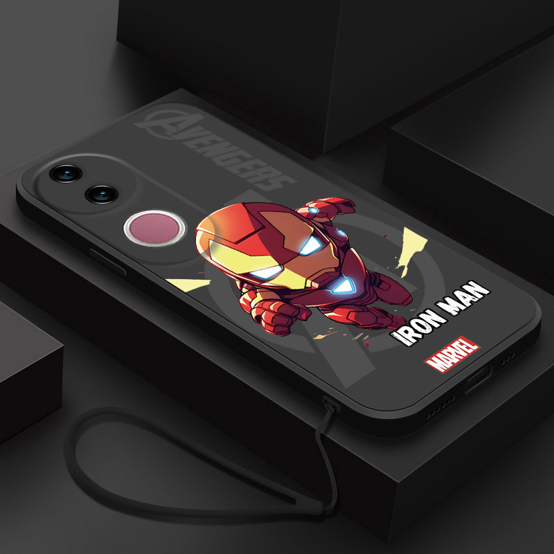 เคส Vivo V50 5G Iron Man เคสซิลิโคนนุ่มเรืองแสง Arc Reactor Design Anti-Scratch Protection Casing