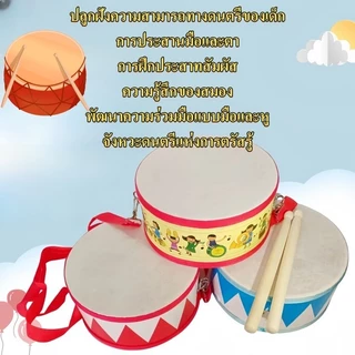 พร้อมส่ง กลองไม้เด็กมือกลอง เครื่องดนตรี ดนตรีของเล่ ของเล่นดนตรี