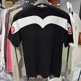 EV ลําลองฤดูร้อนคอกลมเทรนด์แฟชั่นคู่สไตล์เสื้อแขนสั้น