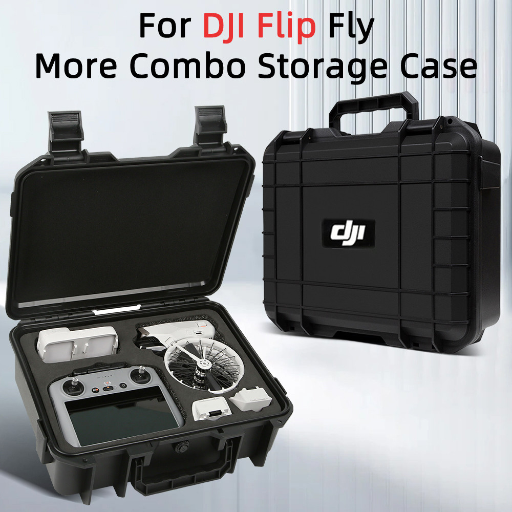 สําหรับ DJI flip กระเป๋าเก็บกล่องป้องกันการระเบิด RC 2/RC-N3 พร้อมรีโมทคอนโทรลหน้าจอ, ถังเก็บน้ํายามมือ, กล่อง crossbody พลิกแบบพกพากลางแจ้ง, อุปกรณ์เสริมโดรน