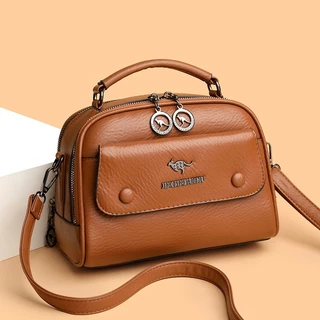 Retro แฟชั่นผู้หญิงกระเป๋าสี่เหลี่ยมเล็ก All-Match Commuter กระเป๋าสะพายแบบพกพาสุภาพสตรีแบบพกพาไหล่กระเป๋า Messenger