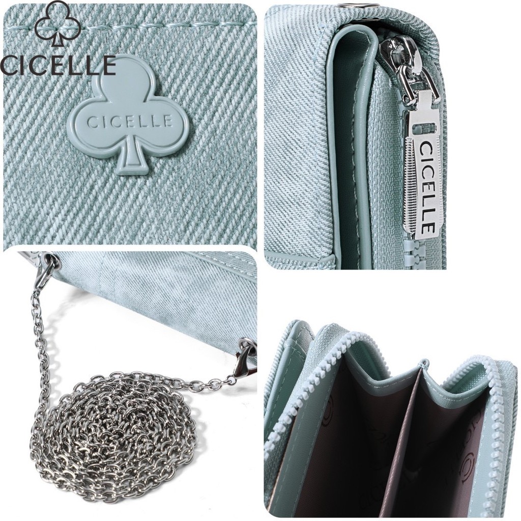 กระเป๋าตังค์ยีนส์ สะพายก็ได้ แบรนด์ CICELLE (ซีเซล)ของแท้