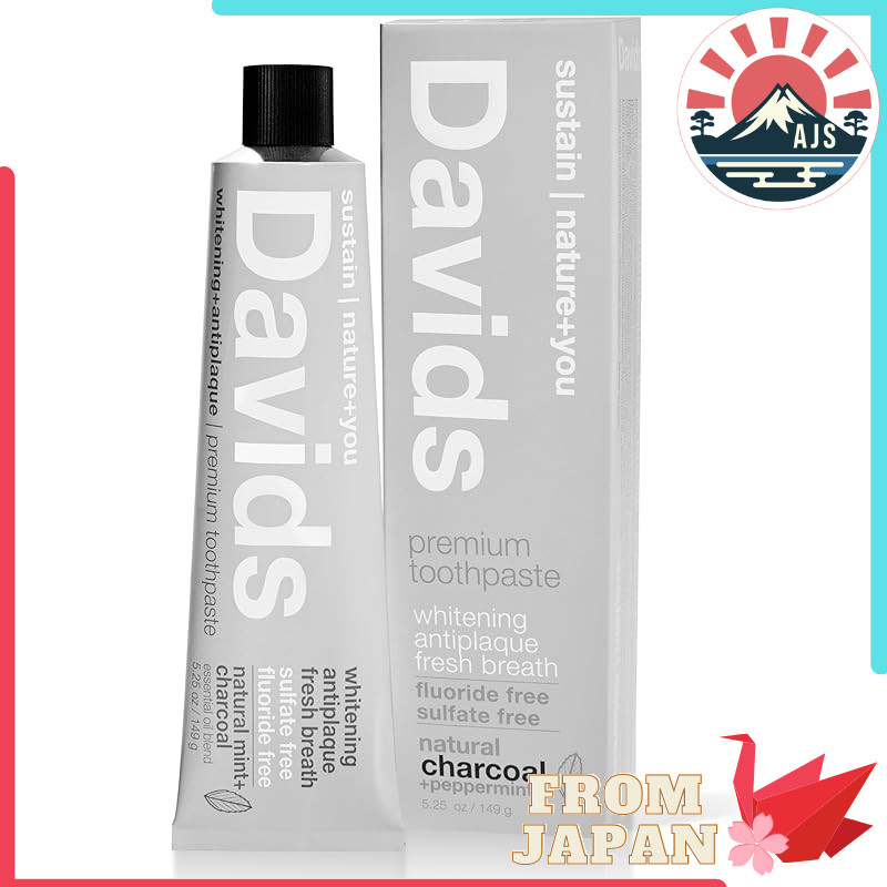 Davids Whitening Toothpaste (Charcoal) Mint 149g