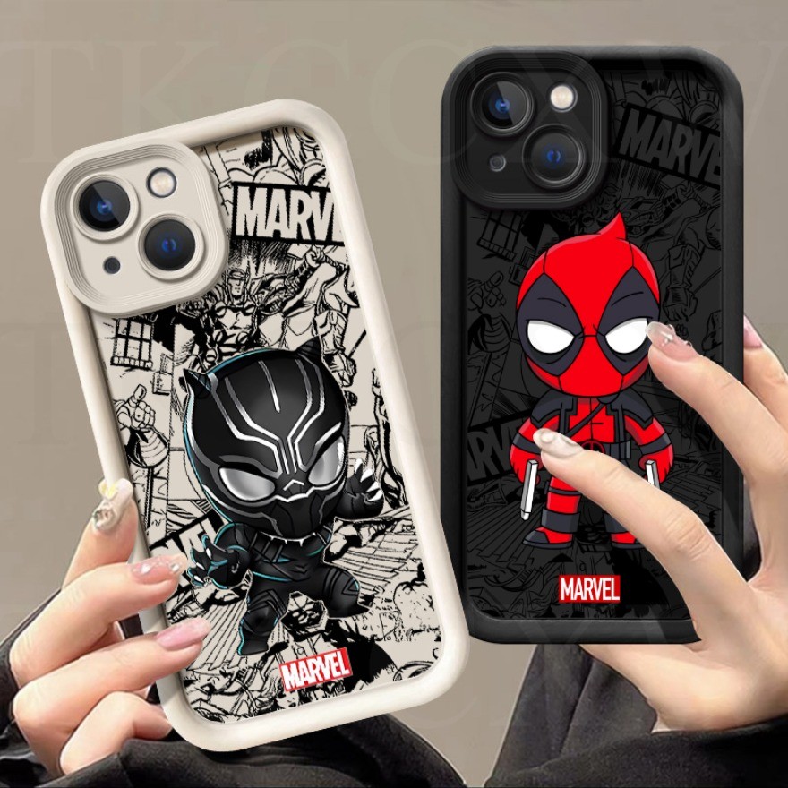อะนิเมะ Deadpool เคสโทรศัพท์สําหรับ iPhone 6 6s 7 8 Plus SE 2020 X XS XR Max กันกระแทก Tpu ปกอ่อน