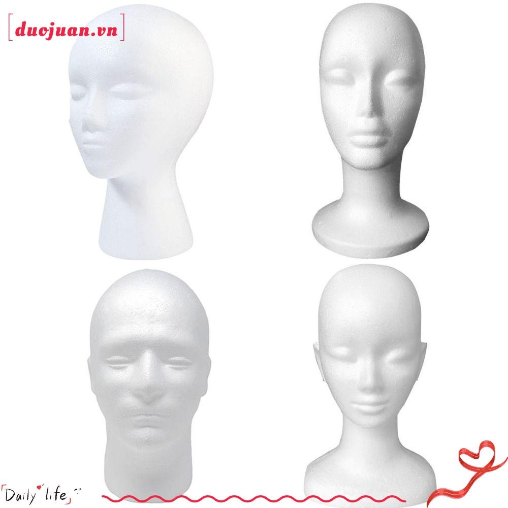 DUOJUAN Head Model Hairpieces Stand Holder Dummy Foam Wig Head