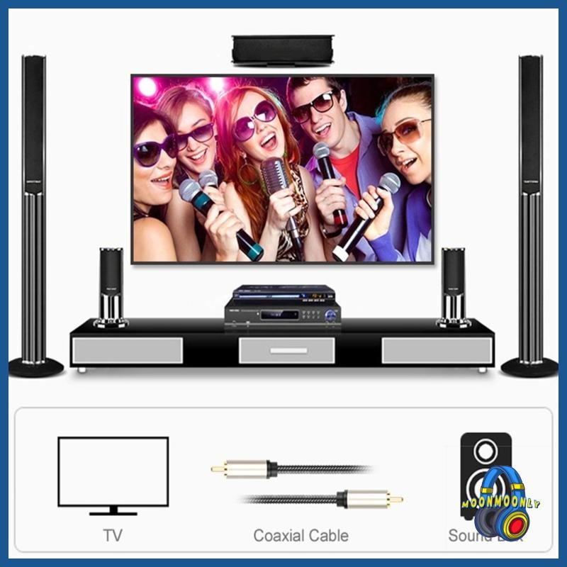 Moonth Coaxial Digital Cable RCA Male to RCA Male HiFi SPDIF Stereo Cable