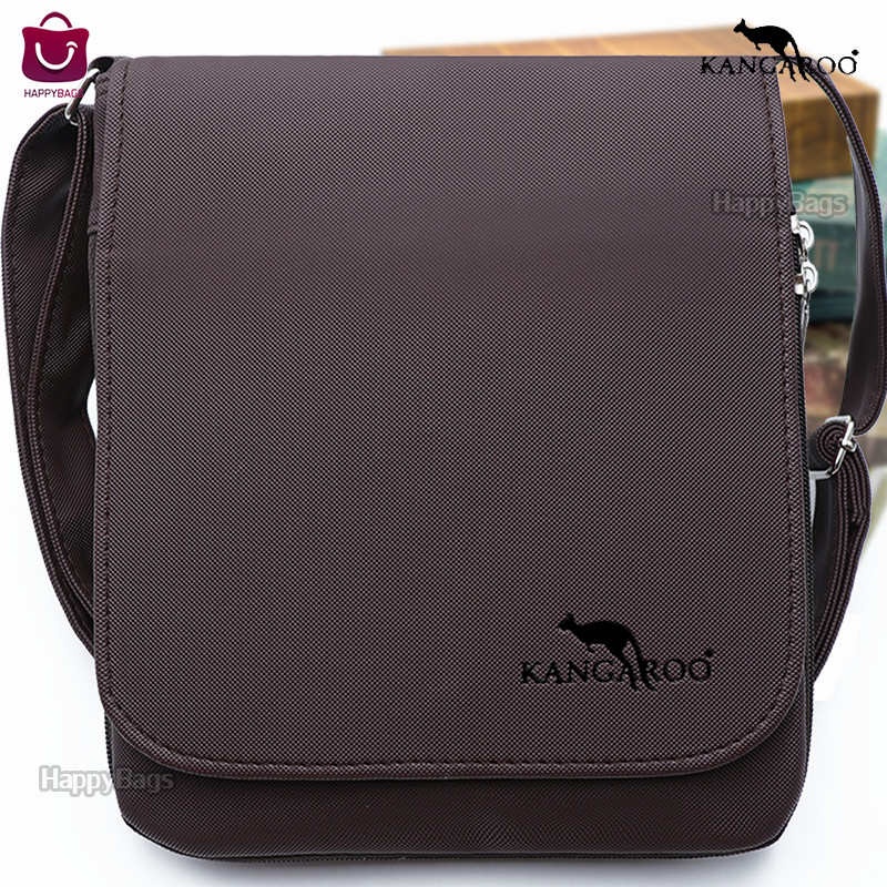 กระเป๋าหนังสะพายข้างผู้ชาย จิงโจ้ Kangaroo ทรง Slim