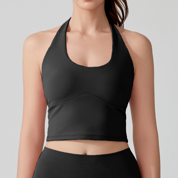 Airactive Leisure Yoga Sports Bra Fixed Pads Halter-neck Antibacterial Good Support ราคา ถูกที่สุด ดีลบีเคเค แกลเลอรีภาพที่ 7