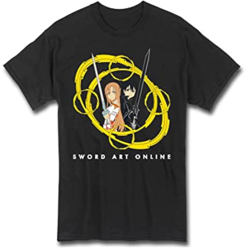 แบบ Unisex Sword Art Online Kirito Asuna Circles Ii Tshirt
