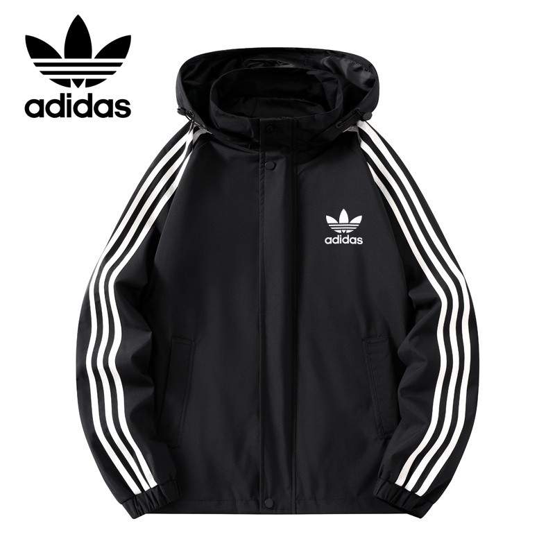 เสื้อกันลมมีฮู้ด2025 แบบยูนิเซ็กซ์ – 3 เส้น กันน้ำลมแรง สำหรับปีนเขา แฟชั่นชายหญิง #1256-SYC