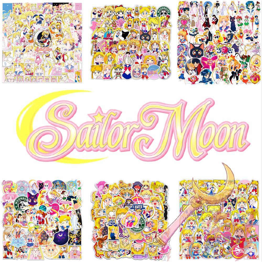 50PCS/Set ❉ Sailor Moon Stickers ❉ Tsukino Usagi DIY Fashion Waterproof Doodle Decals Stickers（6 Styles）