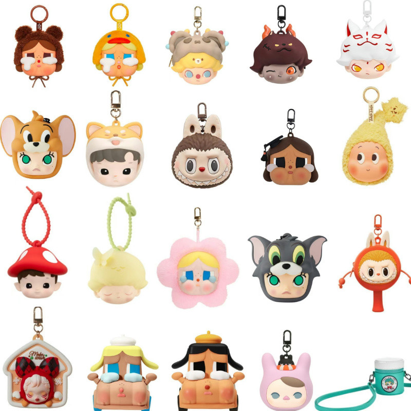 [สต๊อกพร้อม] SKULLPANDA/CRYBABY/LABUBU/DIMOO/HACIPUPU/MOLLY/Earphone Bag Collection