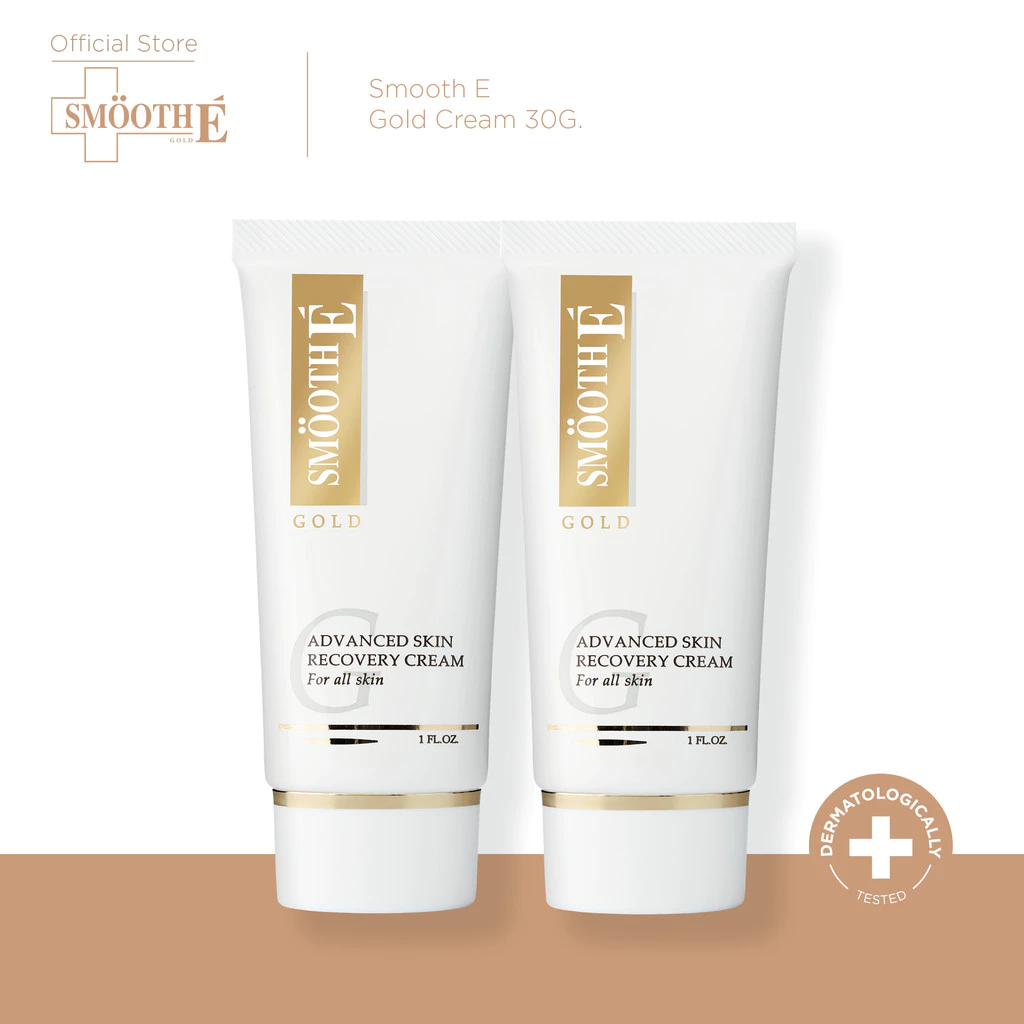 [แพ็ค 2] Smooth E Gold Cream 30G.โกลด์ครีม มีสารต้านอนุมูลอิสระ เติมคอลลาเจนเคลือบผิวชั้นนอก ให้ความชุ่มชื้นแก่ผิว