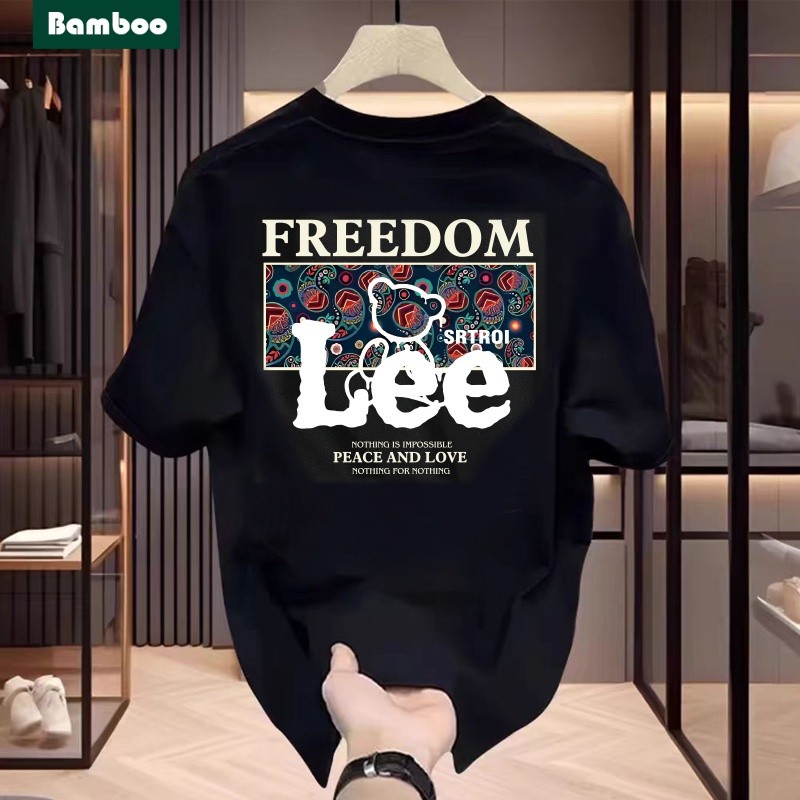 LEE RTFK Outlet Selection | เสื้อยืดผ้าฝ้ายแท้ | สินค้าแฟชั่น ราชาสิงโต | เสื้อยืดแขนสั้น ไม่จํากัดเ