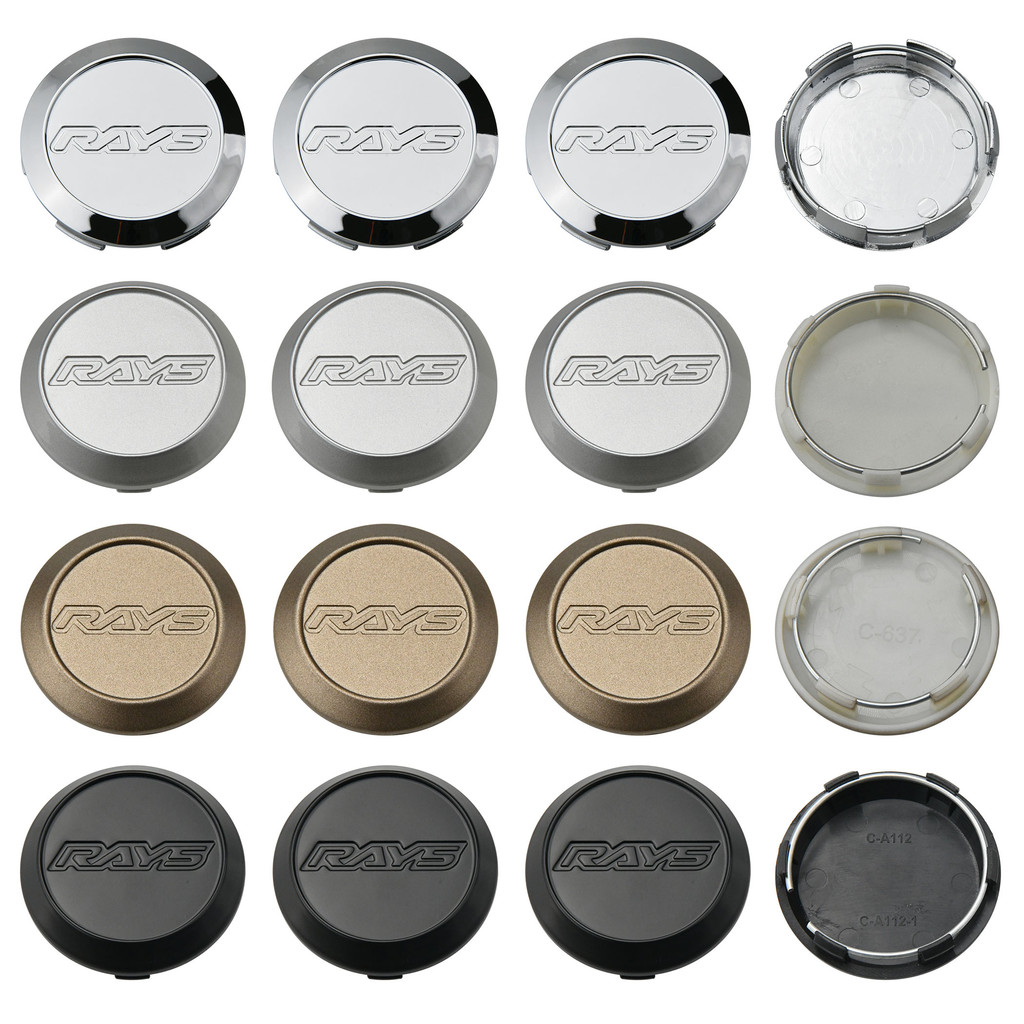 4ตัว 64มม 3D โลโก้ ฝาครอบดุมล้อ RAYS CE28 ฝาปิดดุมล้อ TE37 ฝาครอบล้อ ZE40 RE30 แข่งรถ ฝาดุมล้อ RAYS 