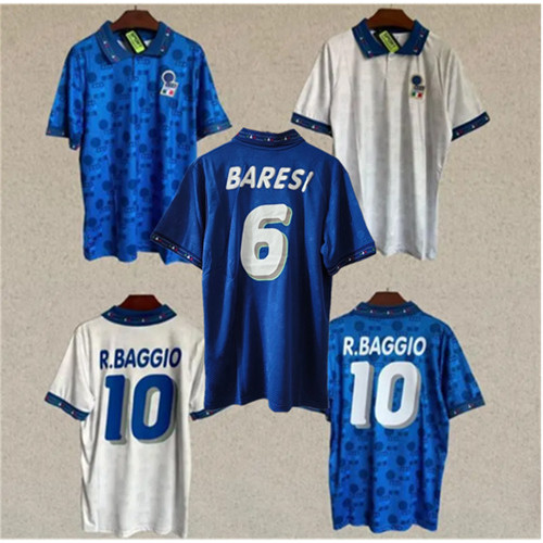 (Retro Jersey ) 1994 Italy Jersey home Soccer Jersey เสื้อฟุตบอลผู้ชาย