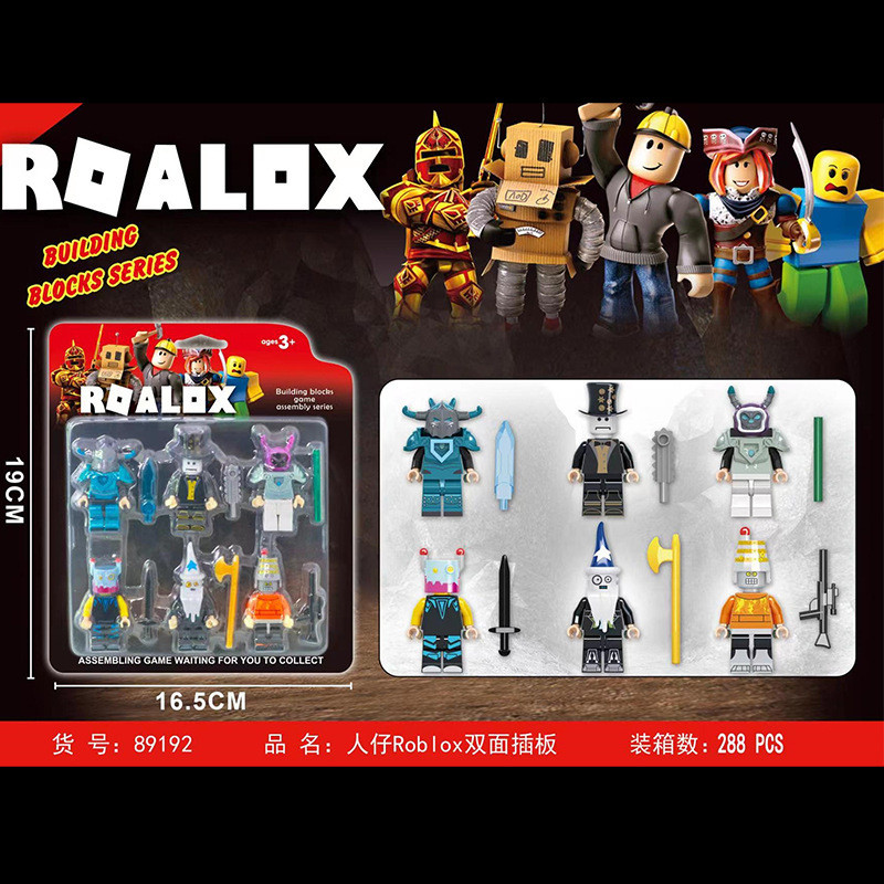 Robox ของเล่น robox เข้ากันได้กับเลโก้ประกอบบล็อก Roblox ของเล่นตุ๊กตามาริโอซูเปอร์มาริโอ roblox toy