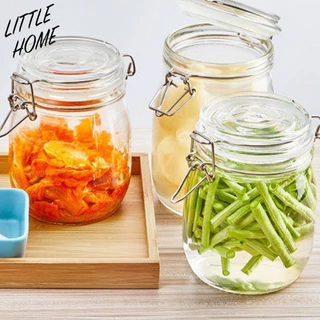 LITTLEHOME โหลแก้ว ขวดโหล ขวดแก้ว โหลแก้วสูญญากาศ ขวดโหลแก้ว ขวดโหลมีฝาปิด โหลสูญญากาศ (A0)
