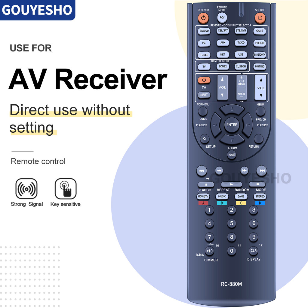 รีโมทคอนโทรลสําหรับ Onkyo RC-880M TX-NR636 HT-RC660 HT-S7700 HT-R693 TX-NR838 TX-NR737 Integra RC-88