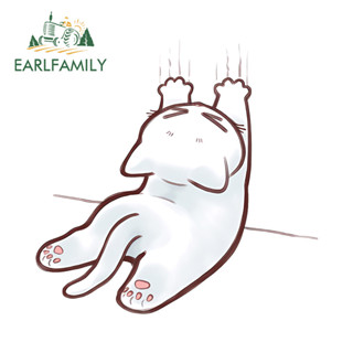 EARLFAMILY แมวตลกรถสติกเกอร์รถจักรยานยนต์แล็ปท็อปกระเป๋าเดิน…