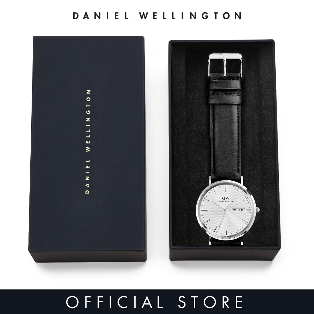 Daniel Wellington Classic Day Display 40mm Sheffield Silver นาฬิกาผู้ชาย สีเงิน