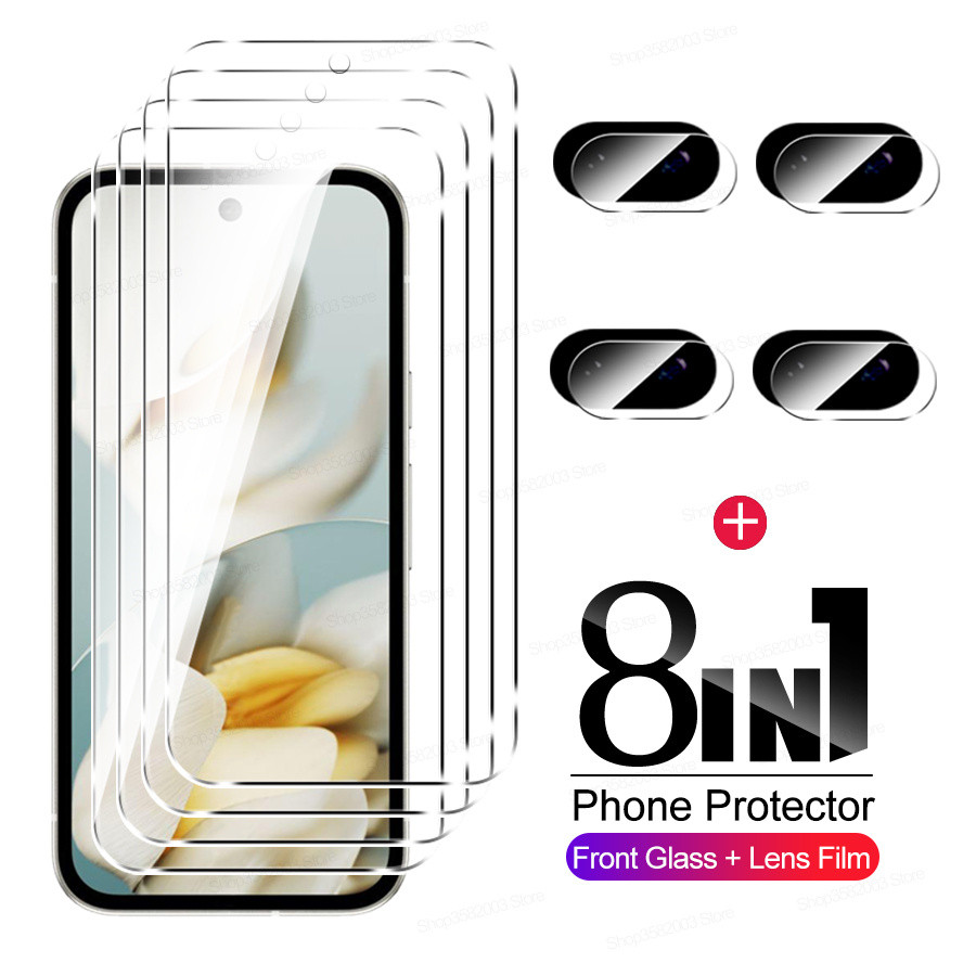 8in1 ป้องกันหน้าจอเลนส์กล้องสําหรับ Google Pixel 9A 5G กระจกนิรภัย Google Pixel 9 Pro 9Pro XL Pixel9