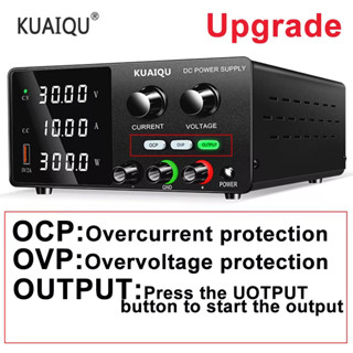 KUAIQU ใหม่ห้องปฏิบัติการ DC Power Supply ปรับ 30V10A Lab Be…