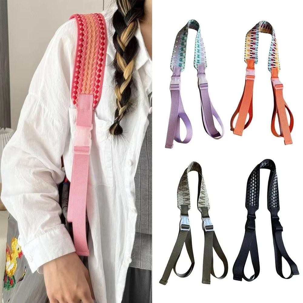 ห่วงโซ่กระเป๋า Jacquard สีสันสดใส, เข็มขัดกระเป๋าสะพายข้างมัลติฟังก์ชั่น Ball&Chain สายสะพายไหล่, กระเป๋าสะพายโซ่กระเป๋าหัวเข็มขัดคู่