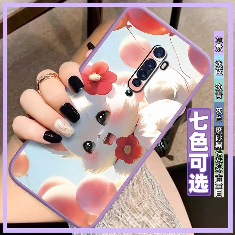 Shockproof Strange Phone Case For OPPO Reno2 Couple Silica gel Fashion Design transparent youth cute All-inclusive Soft case