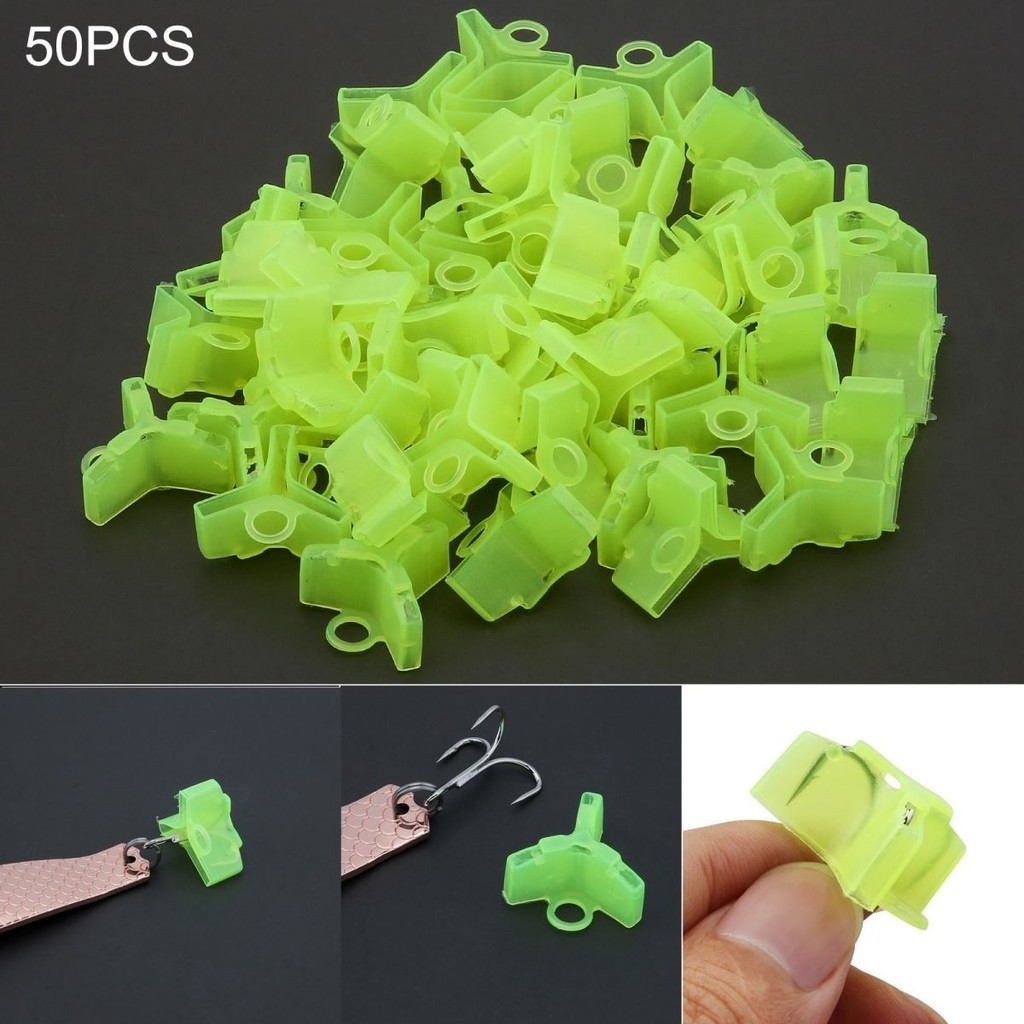50pcs ตกปลา Hook Bonnets ความปลอดภัยหมวก 1 #-5 # Hook Protectors สําหรับ Treble Hooks Lure เก็บขนส่ง Anti-Scratch ครอบคลุมสีเขียวสีดําสีขาว