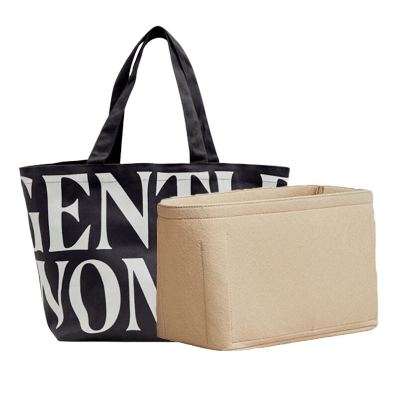 Evertoner กระเป๋าผ้าสักหลาด สําหรับ GW CANVAS TOTE Bag Organizer Inner Purse Bag Shaper