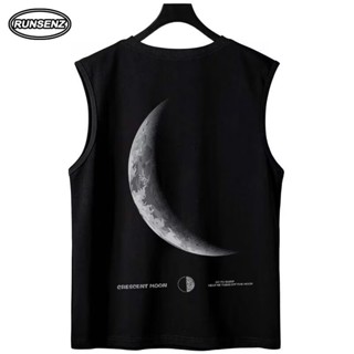 เสื้อยืดแขนกุดลําลอง ทรงหลวม ขนาดใหญ่ โอเวอร์ไซซ์ แฟชั่นฤดูร…