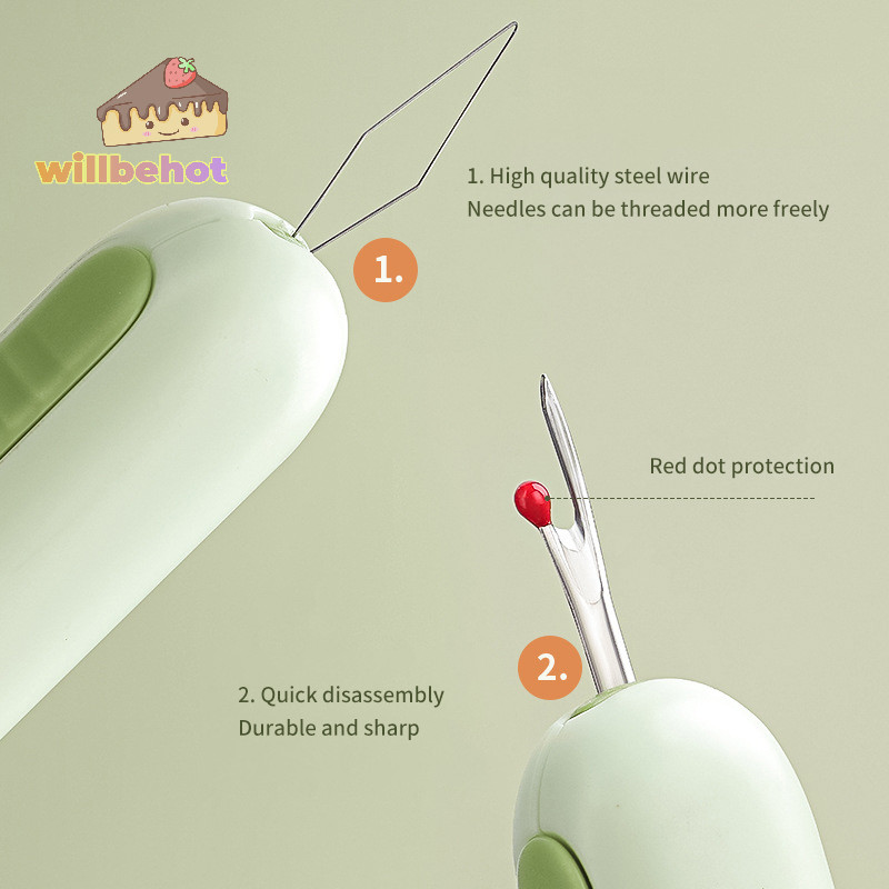 [WillbehotT] 2-in-1 ที่สนเข็มเย็บผ้า แบบสองด้าน อุปกรณ์เสริม สําหรับเย็บผ้า [ใหม่]