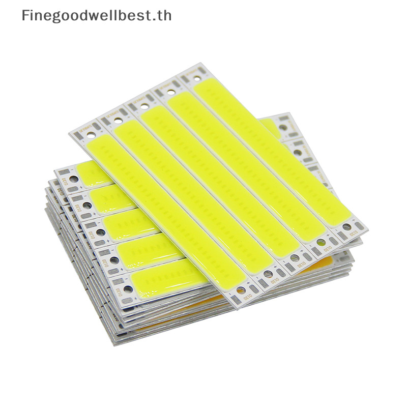 Fbth ขายดี แถบไฟ LED COB 3V 3.7V DC 60 มม. 8 มม. 3W สีขาว น้ําเงิน แดง สําหรับจักรยาน DIY