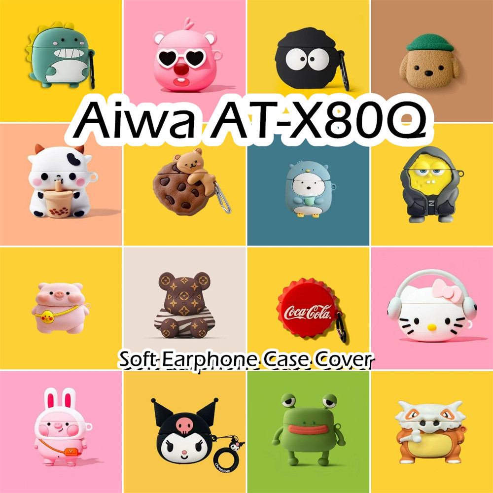พร้อมส่ง! นําไปใช้กับ Aiwa AT-X80Q เคส Case เคสหูฟัง ซีรีส์การ์ตูนอินเทรนด์ ซิลิโคนนุ่ม เคส เคสหูฟัง