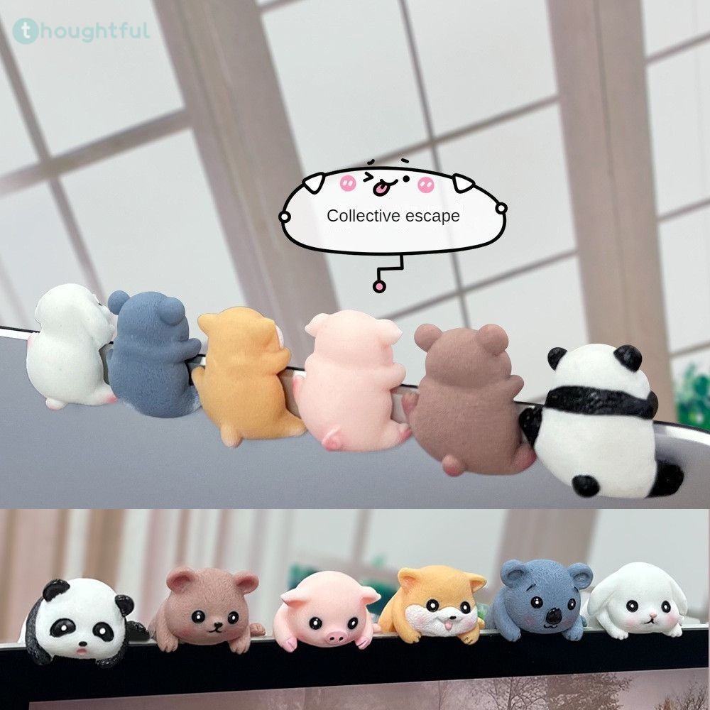 คอมพิวเตอร์ จอทีวี รถ ตกแต่งสัตว์เล็ก การ์ตูนน่ารัก คอนโซลกลางรถ หน้าจอตกแต่งขนาดเล็ก หน้าจอนำทางรถยนต์ อุปกรณ์ตกแต่ง TH